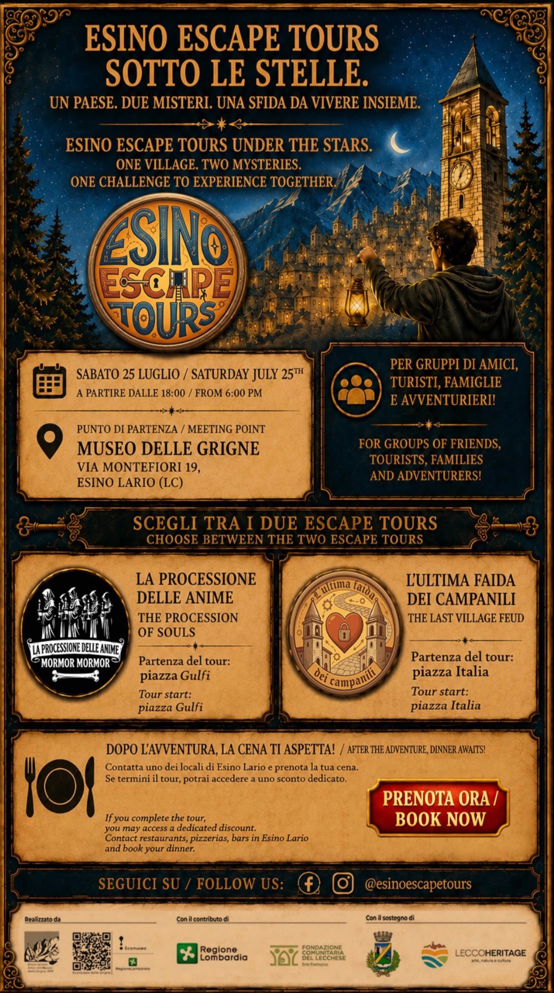 Esino Escape Tours sotto le stelle